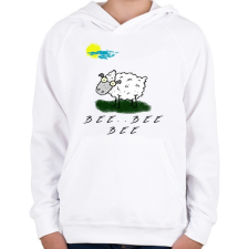 PRINTFASHION Birkásminta - Gyerek kapucnis pulóver - Fehér gyerek pulóver, kardigán