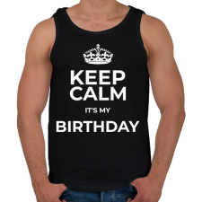 PRINTFASHION BIRTHDAY - Férfi atléta - Fekete atléta, trikó