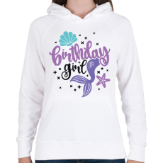 PRINTFASHION Birthday Girl - Női kapucnis pulóver - Fehér