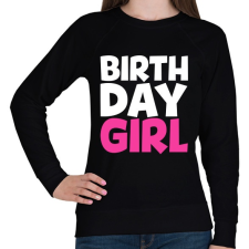 PRINTFASHION Birthdaygirl - Női pulóver - Fekete női pulóver, kardigán