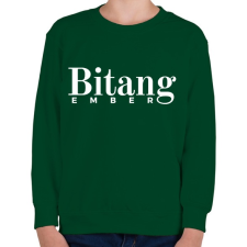 PRINTFASHION Bitang Ember - Gyerek pulóver - Sötétzöld gyerek pulóver, kardigán