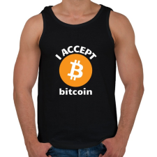 PRINTFASHION bitcoin6 - Férfi atléta - Fekete atléta, trikó