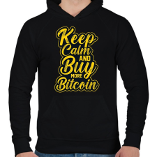 PRINTFASHION BITCOIN 4 EVER 12 - Férfi kapucnis pulóver - Fekete női pulóver, kardigán