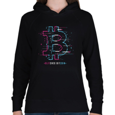 PRINTFASHION BITCOIN 4 EVER 31 - Női kapucnis pulóver - Fekete női pulóver, kardigán
