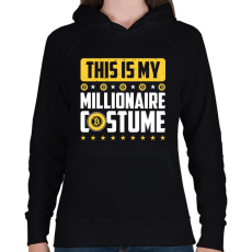 PRINTFASHION BITCOIN 4 EVER 38 - Női kapucnis pulóver - Fekete