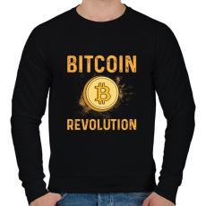 PRINTFASHION BITCOIN 4 EVER 41 - Férfi pulóver - Fekete