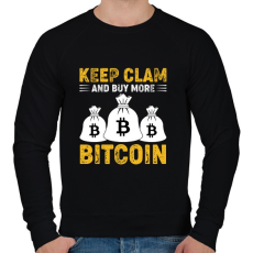 PRINTFASHION BITCOIN 4 EVER 42 - Férfi pulóver - Fekete