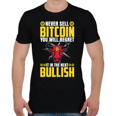 PRINTFASHION BITCOIN 4 EVER 43 - Férfi póló - Fekete