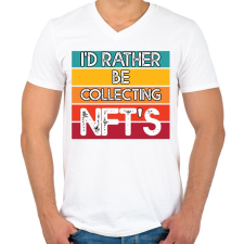 PRINTFASHION BITCOIN 4 EVER 48 - Férfi V-nyakú póló - Fehér férfi póló