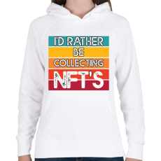 PRINTFASHION BITCOIN 4 EVER 48 - Női kapucnis pulóver - Fehér