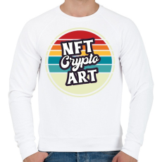 PRINTFASHION BITCOIN 4 EVER 49 - Férfi pulóver - Fehér