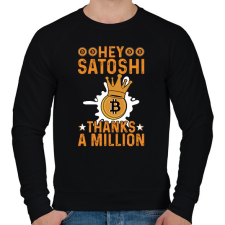 PRINTFASHION BITCOIN 4 EVER 52 - Férfi pulóver - Fekete női pulóver, kardigán