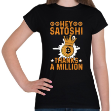 PRINTFASHION BITCOIN 4 EVER 52 - Női póló - Fekete női póló