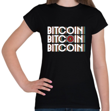 PRINTFASHION BITCOIN 4 EVER 54 - Női póló - Fekete