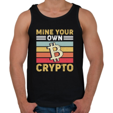 PRINTFASHION BITCOIN 4 EVER 56 - Férfi atléta - Fekete atléta, trikó