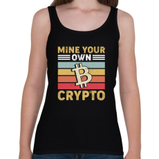 PRINTFASHION BITCOIN 4 EVER 56 - Női atléta - Fekete