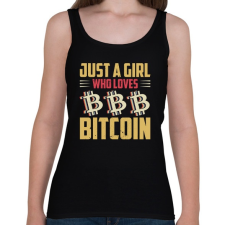 PRINTFASHION BITCOIN 4 EVER 57 - Női atléta - Fekete női trikó