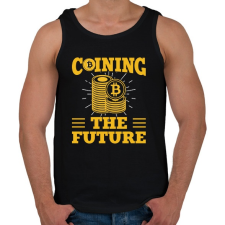 PRINTFASHION BITCOIN 4 EVER 58 - Férfi atléta - Fekete atléta, trikó