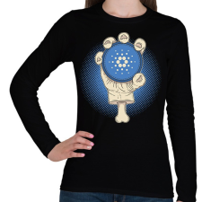 PRINTFASHION BITCOIN 4 EVER 66 - Női hosszú ujjú póló - Fekete női póló