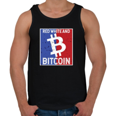 PRINTFASHION BITCOIN 4 EVER 67 - Férfi atléta - Fekete