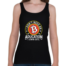 PRINTFASHION BITCOIN 4 EVER 70 - Női atléta - Fekete