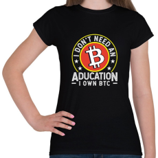 PRINTFASHION BITCOIN 4 EVER 70 - Női póló - Fekete