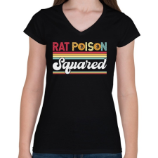 PRINTFASHION BITCOIN 4 EVER 71 - Női V-nyakú póló - Fekete női póló