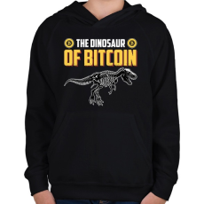 PRINTFASHION BITCOIN 4 EVER 73 - Gyerek kapucnis pulóver - Fekete