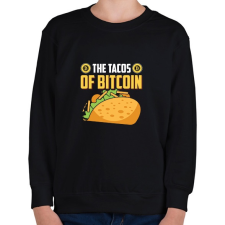 PRINTFASHION BITCOIN 4 EVER 74 - Gyerek pulóver - Fekete gyerek pulóver, kardigán