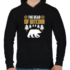 PRINTFASHION BITCOIN 4 EVER 75 - Férfi kapucnis pulóver - Fekete női pulóver, kardigán