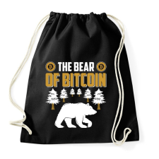 PRINTFASHION BITCOIN 4 EVER 75 - Sportzsák, Tornazsák - Fekete tornazsák