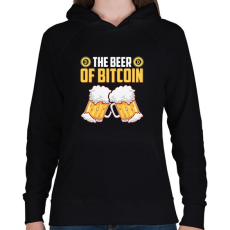 PRINTFASHION BITCOIN 4 EVER 76 - Női kapucnis pulóver - Fekete