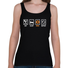 PRINTFASHION BITCOIN 4 EVER 83 - Női atléta - Fekete női trikó