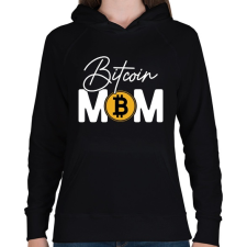 PRINTFASHION BITCOIN 4 EVER 84 - Női kapucnis pulóver - Fekete női pulóver, kardigán