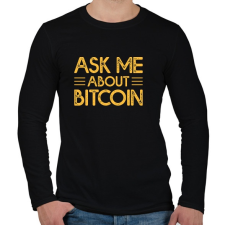 PRINTFASHION BITCOIN 4 EVER 85 - Férfi hosszú ujjú póló - Fekete férfi póló