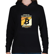 PRINTFASHION BITCOIN 4 EVER 89 - Női kapucnis pulóver - Fekete