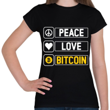 PRINTFASHION BITCOIN 4 EVER 8 - Női póló - Fekete női póló