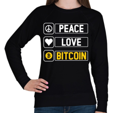 PRINTFASHION BITCOIN 4 EVER 8 - Női pulóver - Fekete női pulóver, kardigán