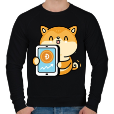 PRINTFASHION BITCOIN 4EVER 17 - Férfi pulóver - Fekete