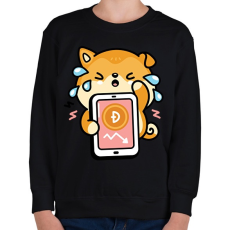 PRINTFASHION BITCOIN 4EVER 18 - Gyerek pulóver - Fekete