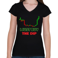 PRINTFASHION BITCOIN 4EVER 25 - Női V-nyakú póló - Fekete női póló