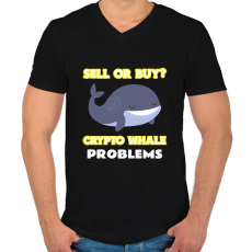 PRINTFASHION BITCOIN 4EVER 27 - Férfi V-nyakú póló - Fekete
