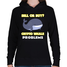 PRINTFASHION BITCOIN 4EVER 27 - Női kapucnis pulóver - Fekete női pulóver, kardigán