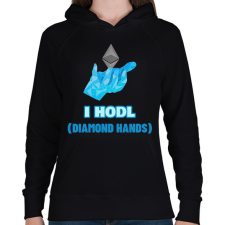 PRINTFASHION BITCOIN 4EVER 29 - Női kapucnis pulóver - Fekete női pulóver, kardigán