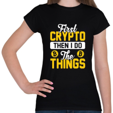 PRINTFASHION BITCOIN 4EVER 5 - Női póló - Fekete