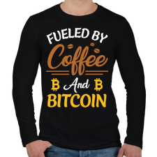 PRINTFASHION BITCOIN 4EVER - Férfi hosszú ujjú póló - Fekete férfi póló