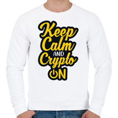 PRINTFASHION BITCOIN 4EVER - Férfi pulóver - Fehér