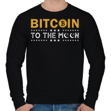 PRINTFASHION bitcoin 96 - Férfi pulóver - Fekete férfi pulóver, kardigán