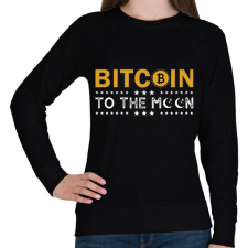 PRINTFASHION bitcoin 96 - Női pulóver - Fekete női pulóver, kardigán