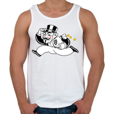 PRINTFASHION Bitcoin - Férfi atléta - Fehér